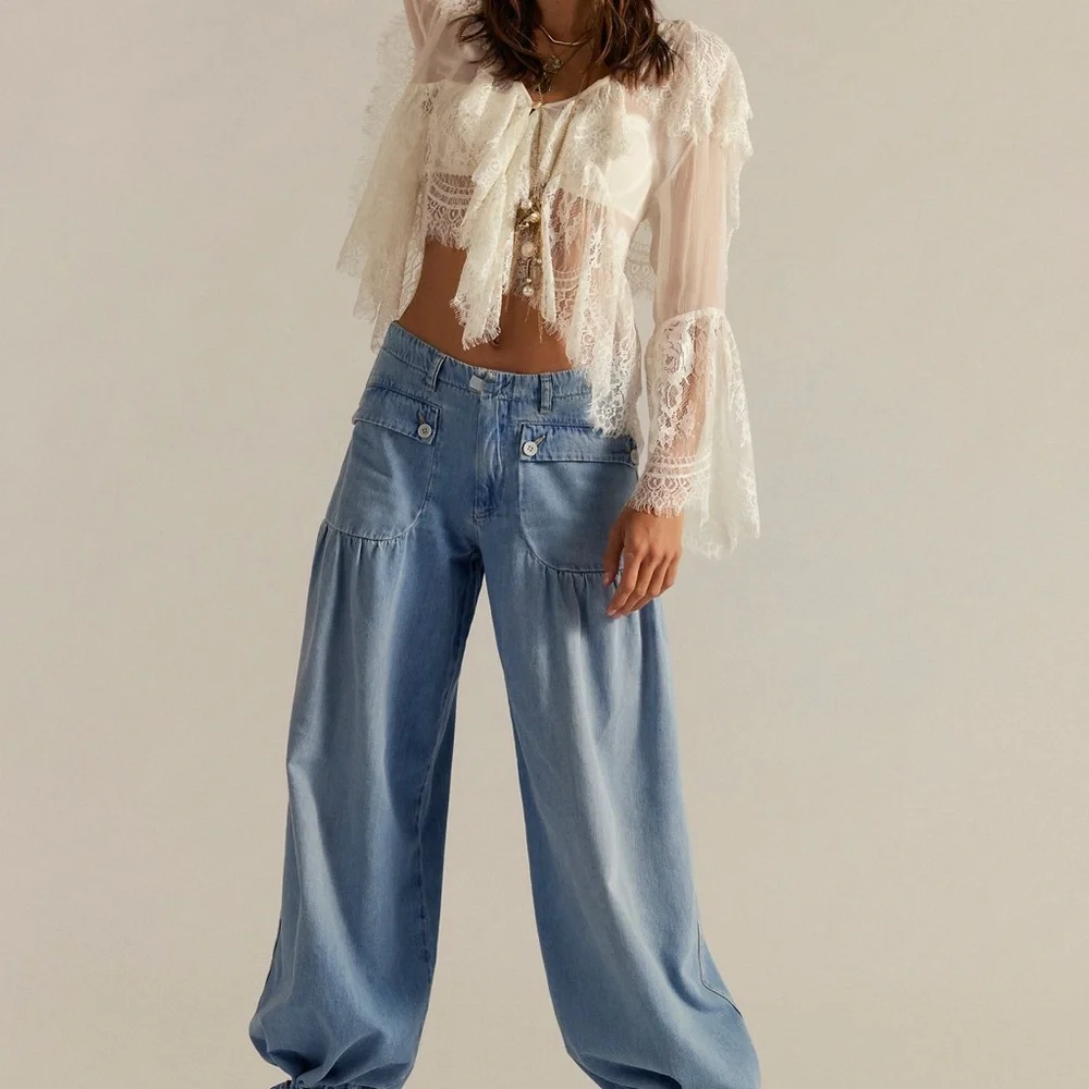 Free People Black Flare Jeans - Picture 4 of 5